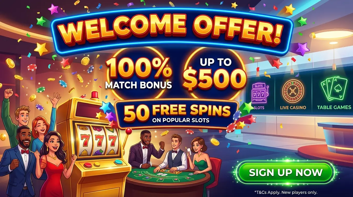 Ahti casino tervetuliaistarjous